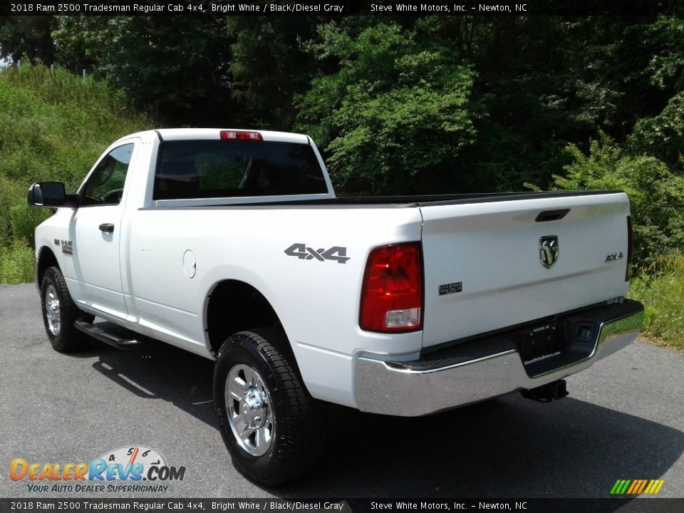 2018 Ram 2500 Tradesman Regular Cab 4x4 Bright White / Black/Diesel Gray Photo #9