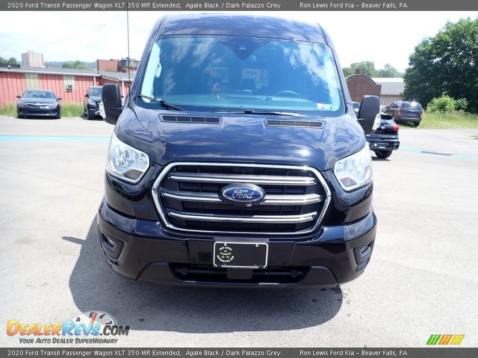 2020 Ford Transit Passenger Wagon XLT 350 MR Extended Agate Black / Dark Palazzo Grey Photo #4