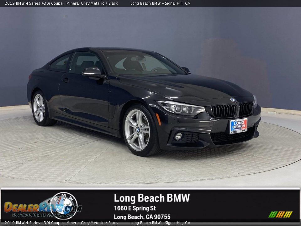 2019 BMW 4 Series 430i Coupe Mineral Grey Metallic / Black Photo #1