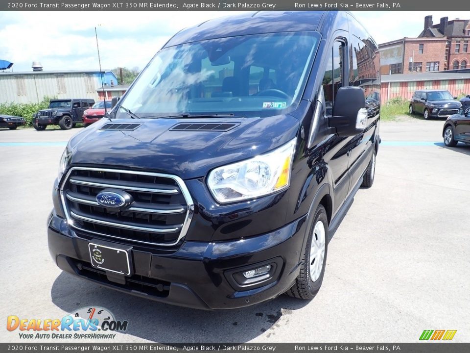 2020 Ford Transit Passenger Wagon XLT 350 MR Extended Agate Black / Dark Palazzo Grey Photo #5