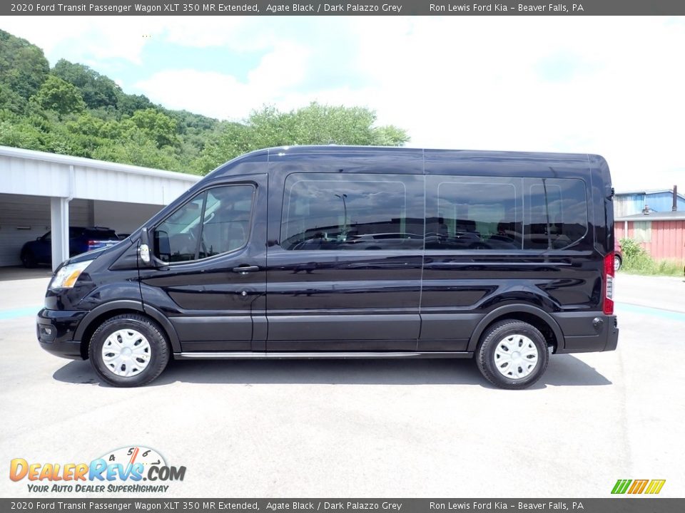 2020 Ford Transit Passenger Wagon XLT 350 MR Extended Agate Black / Dark Palazzo Grey Photo #6