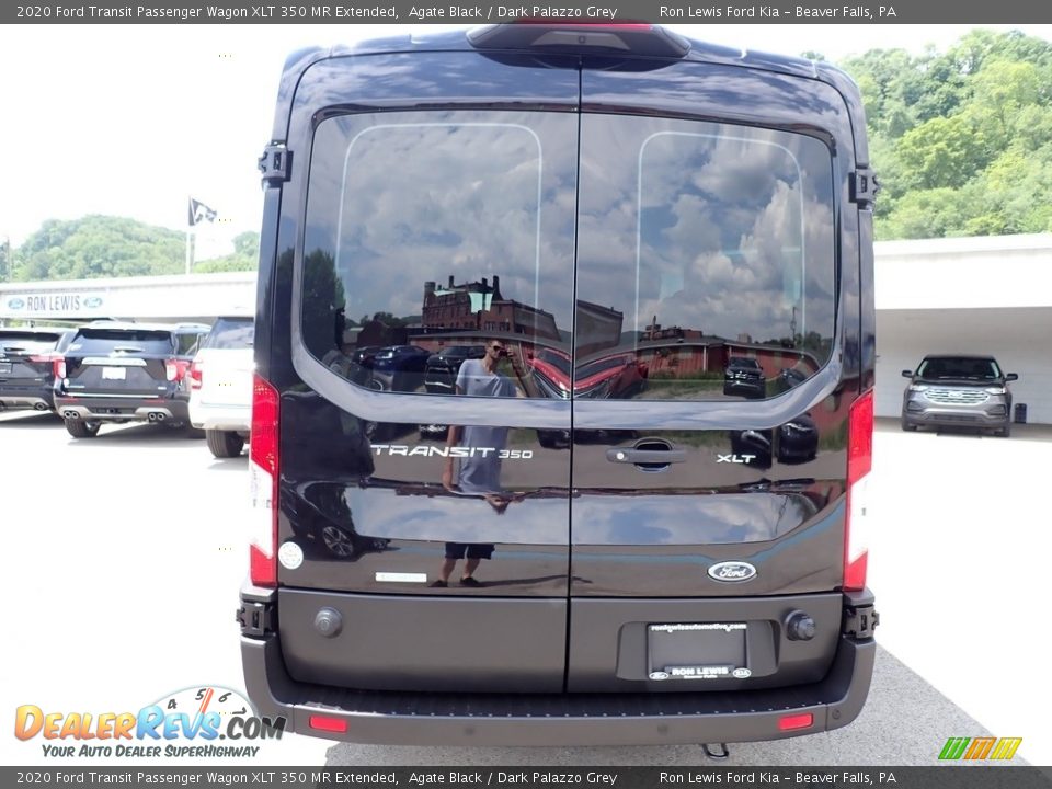 2020 Ford Transit Passenger Wagon XLT 350 MR Extended Agate Black / Dark Palazzo Grey Photo #8