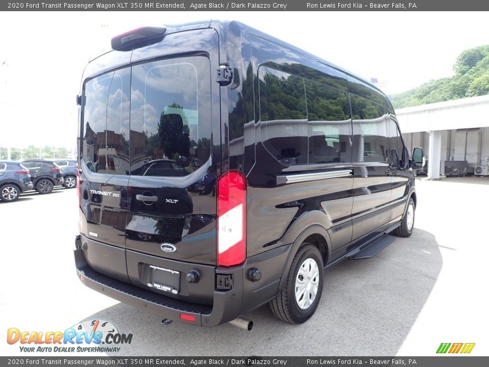 2020 Ford Transit Passenger Wagon XLT 350 MR Extended Agate Black / Dark Palazzo Grey Photo #9
