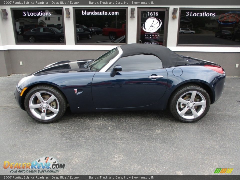 2007 Pontiac Solstice Roadster Deep Blue / Ebony Photo #2