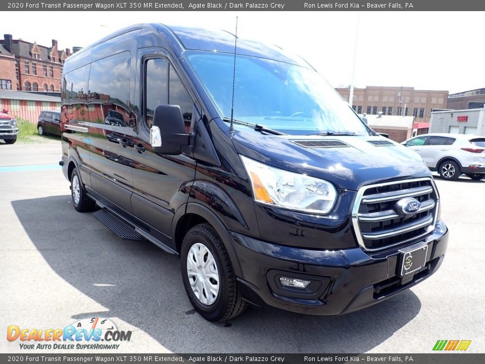 2020 Ford Transit Passenger Wagon XLT 350 MR Extended Agate Black / Dark Palazzo Grey Photo #10