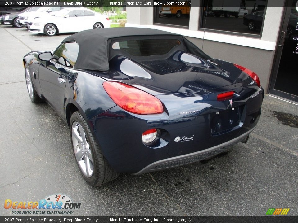 2007 Pontiac Solstice Roadster Deep Blue / Ebony Photo #4