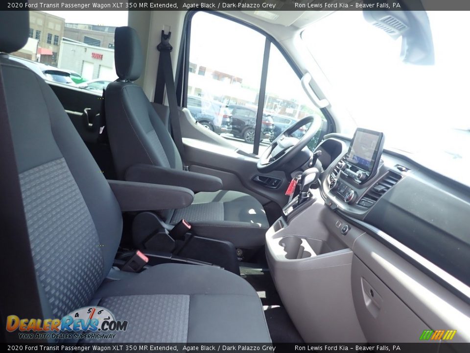 2020 Ford Transit Passenger Wagon XLT 350 MR Extended Agate Black / Dark Palazzo Grey Photo #12