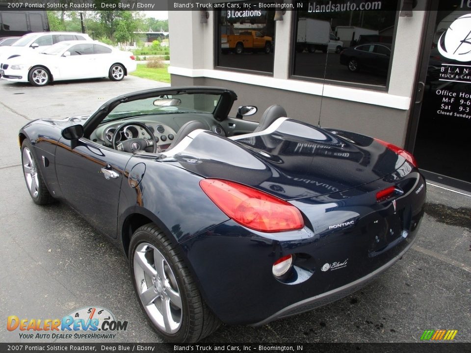 2007 Pontiac Solstice Roadster Deep Blue / Ebony Photo #8