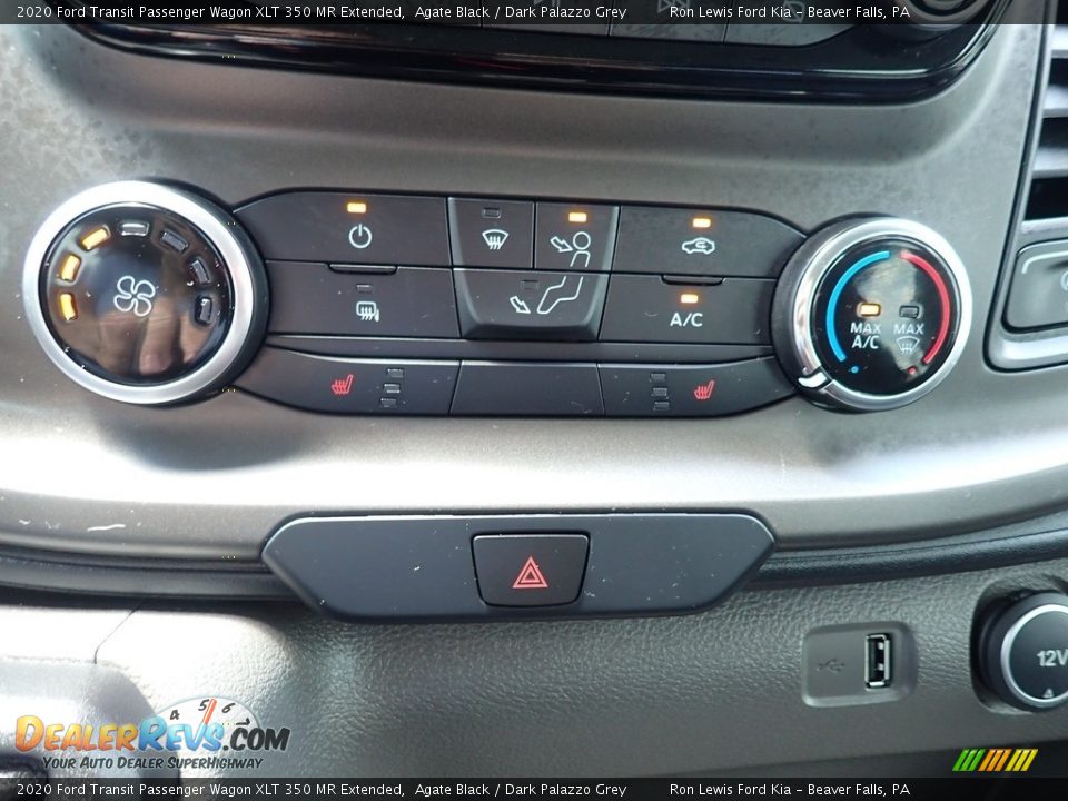 2020 Ford Transit Passenger Wagon XLT 350 MR Extended Agate Black / Dark Palazzo Grey Photo #21