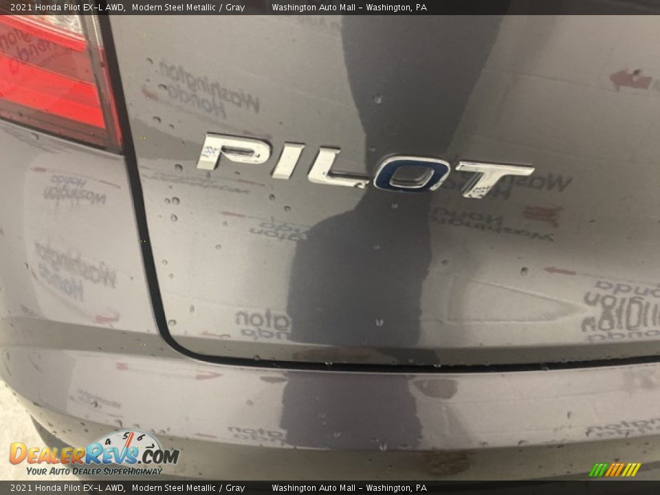 2021 Honda Pilot EX-L AWD Modern Steel Metallic / Gray Photo #5