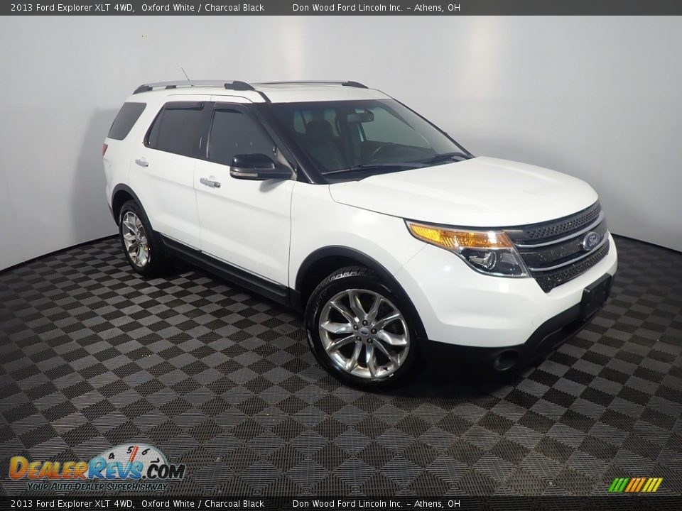 2013 Ford Explorer XLT 4WD Oxford White / Charcoal Black Photo #4