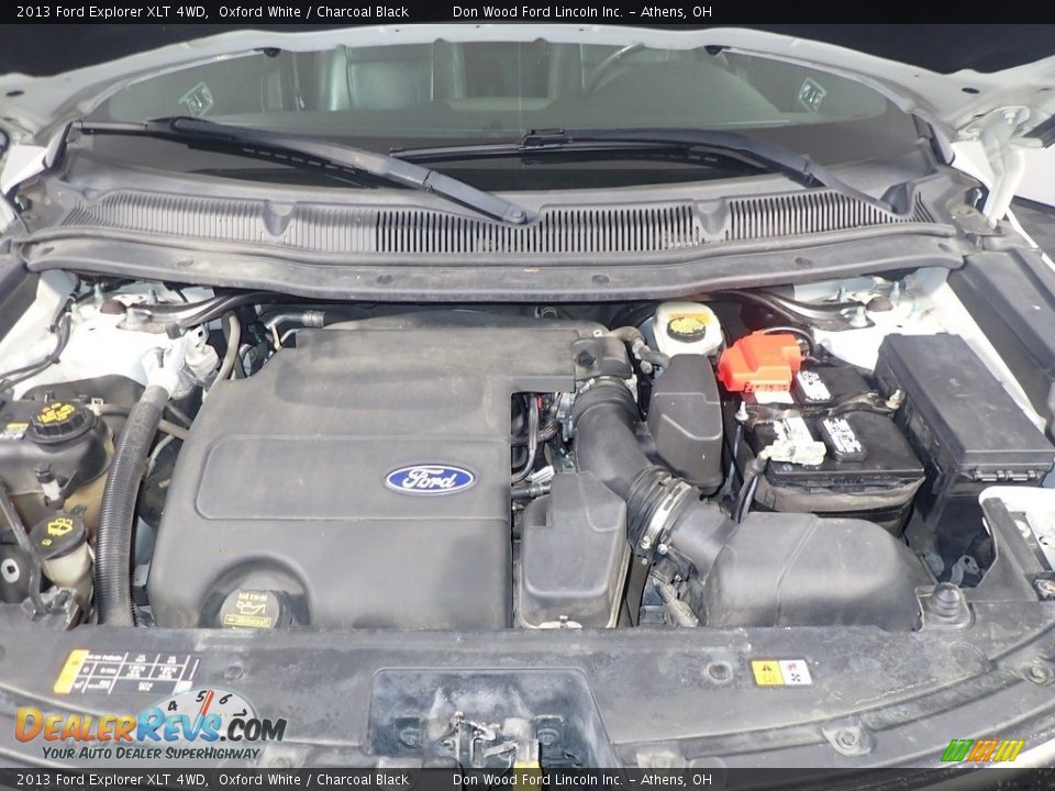 2013 Ford Explorer XLT 4WD Oxford White / Charcoal Black Photo #8