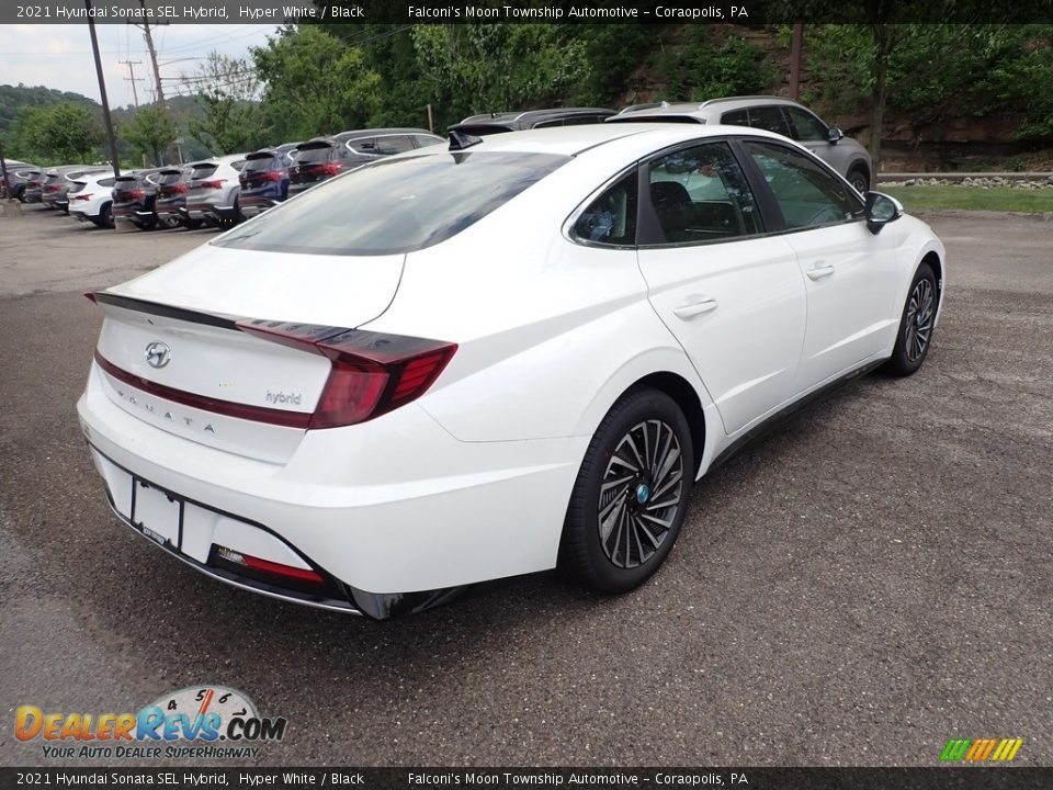 2021 Hyundai Sonata SEL Hybrid Hyper White / Black Photo #2