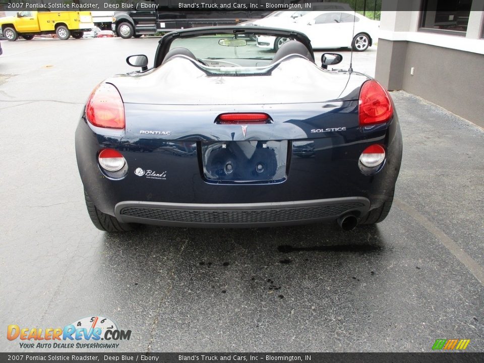 2007 Pontiac Solstice Roadster Deep Blue / Ebony Photo #23