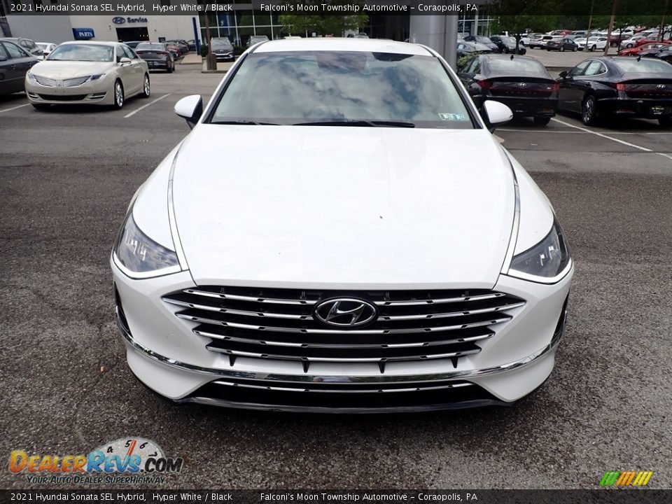 2021 Hyundai Sonata SEL Hybrid Hyper White / Black Photo #4