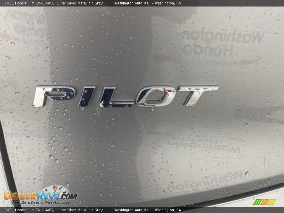 2021 Honda Pilot EX-L AWD Lunar Silver Metallic / Gray Photo #5