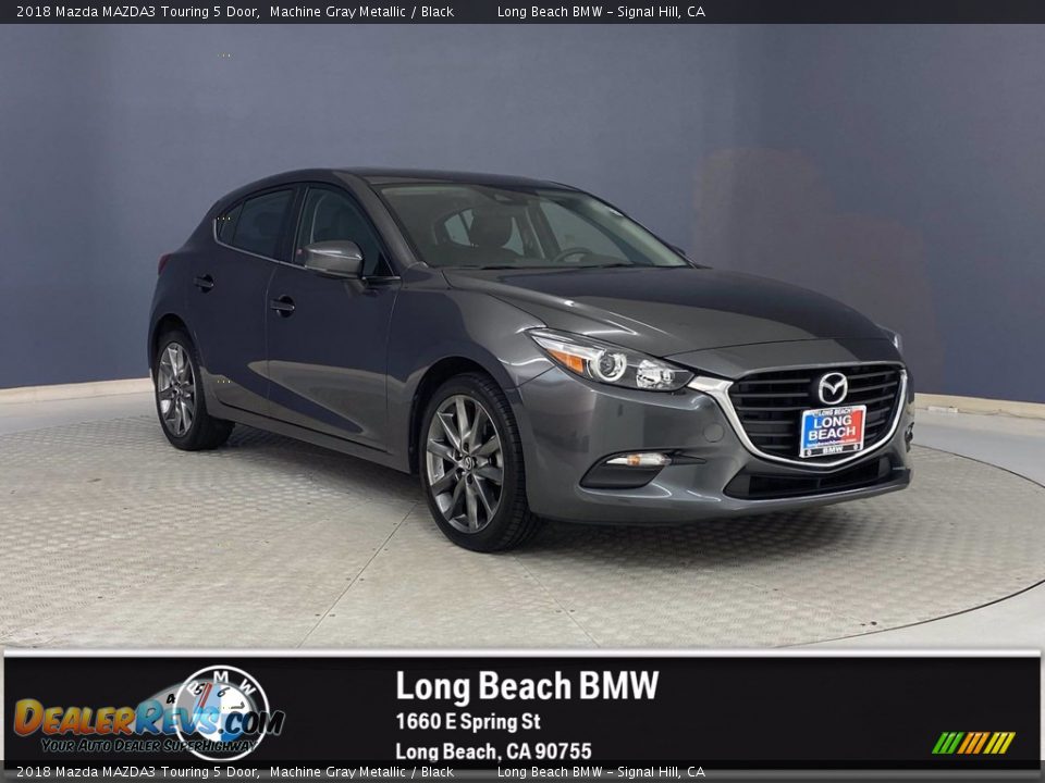 2018 Mazda MAZDA3 Touring 5 Door Machine Gray Metallic / Black Photo #1