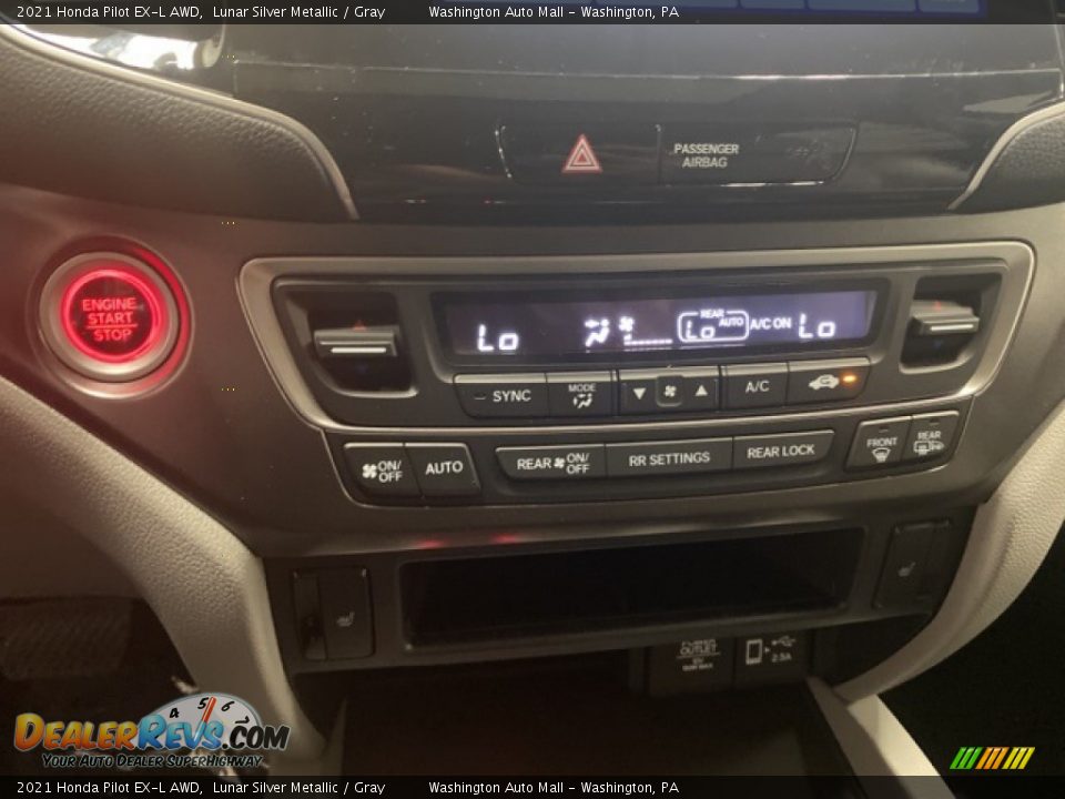 2021 Honda Pilot EX-L AWD Lunar Silver Metallic / Gray Photo #16