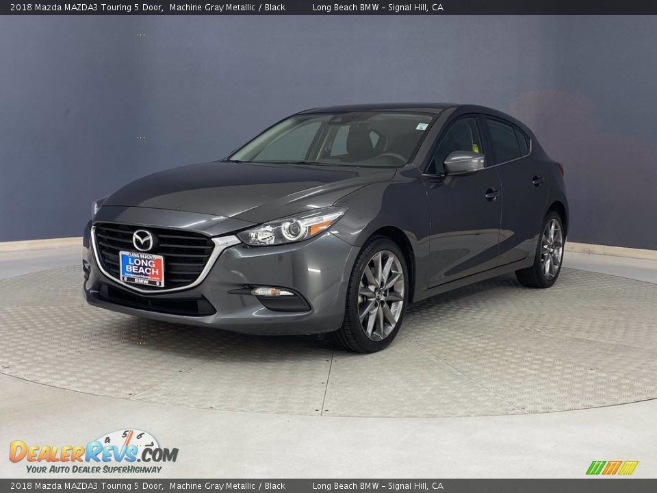 2018 Mazda MAZDA3 Touring 5 Door Machine Gray Metallic / Black Photo #3