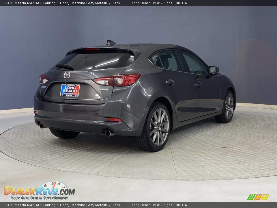 2018 Mazda MAZDA3 Touring 5 Door Machine Gray Metallic / Black Photo #5