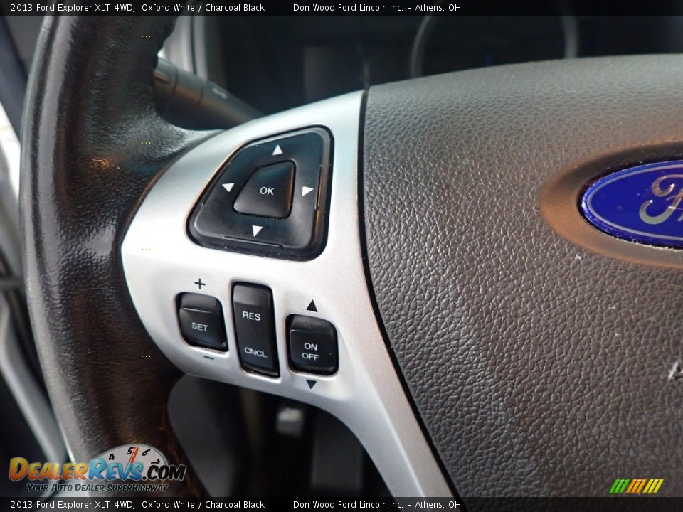 2013 Ford Explorer XLT 4WD Oxford White / Charcoal Black Photo #31