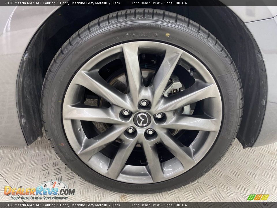 2018 Mazda MAZDA3 Touring 5 Door Machine Gray Metallic / Black Photo #6