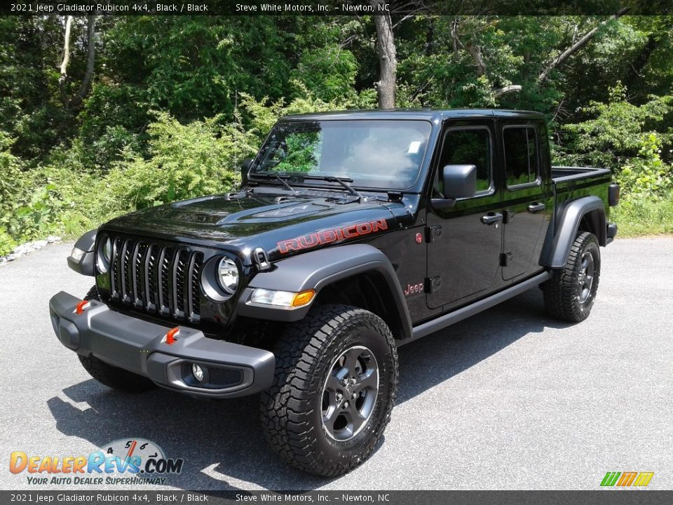 2021 Jeep Gladiator Rubicon 4x4 Black / Black Photo #2