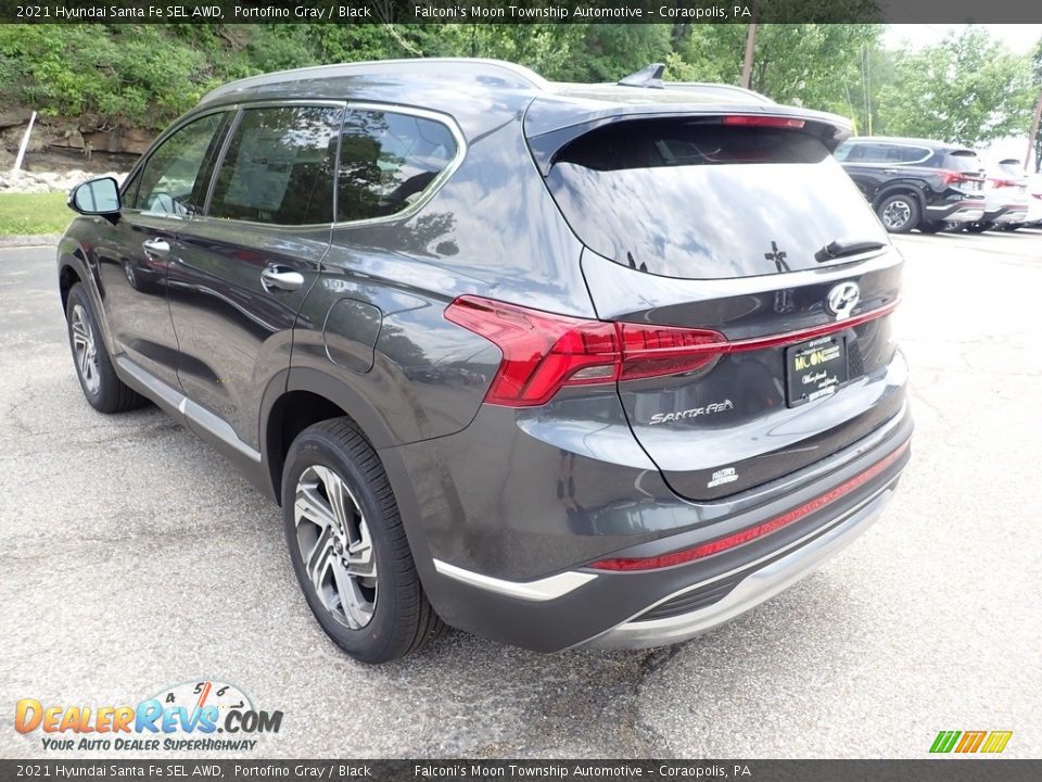 2021 Hyundai Santa Fe SEL AWD Portofino Gray / Black Photo #6