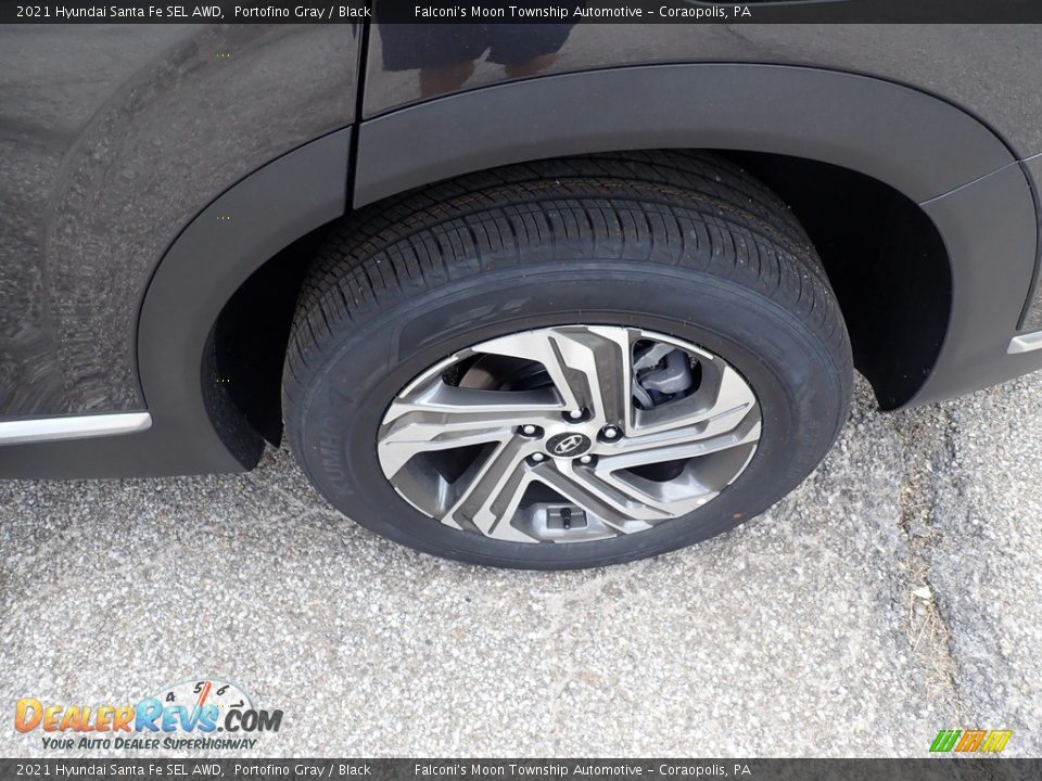 2021 Hyundai Santa Fe SEL AWD Portofino Gray / Black Photo #7