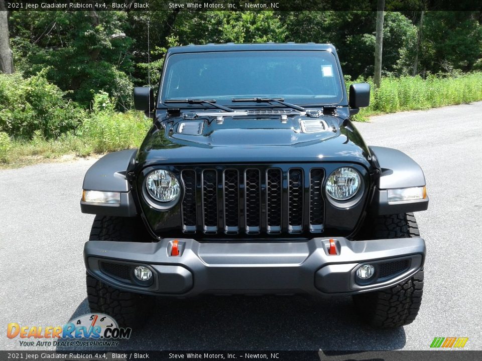 2021 Jeep Gladiator Rubicon 4x4 Black / Black Photo #3