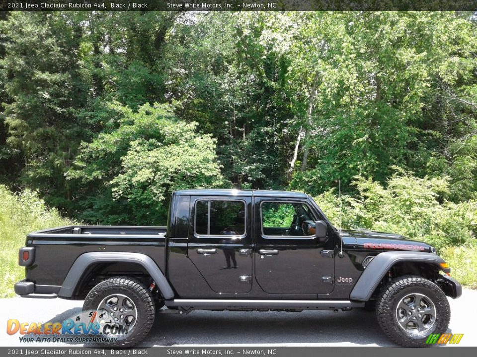 Black 2021 Jeep Gladiator Rubicon 4x4 Photo #5