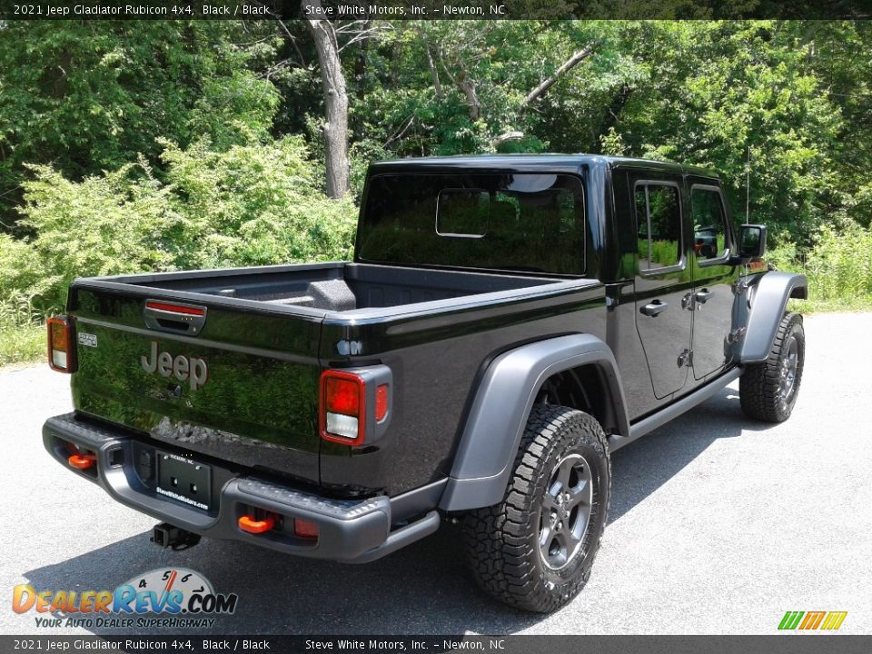 2021 Jeep Gladiator Rubicon 4x4 Black / Black Photo #6