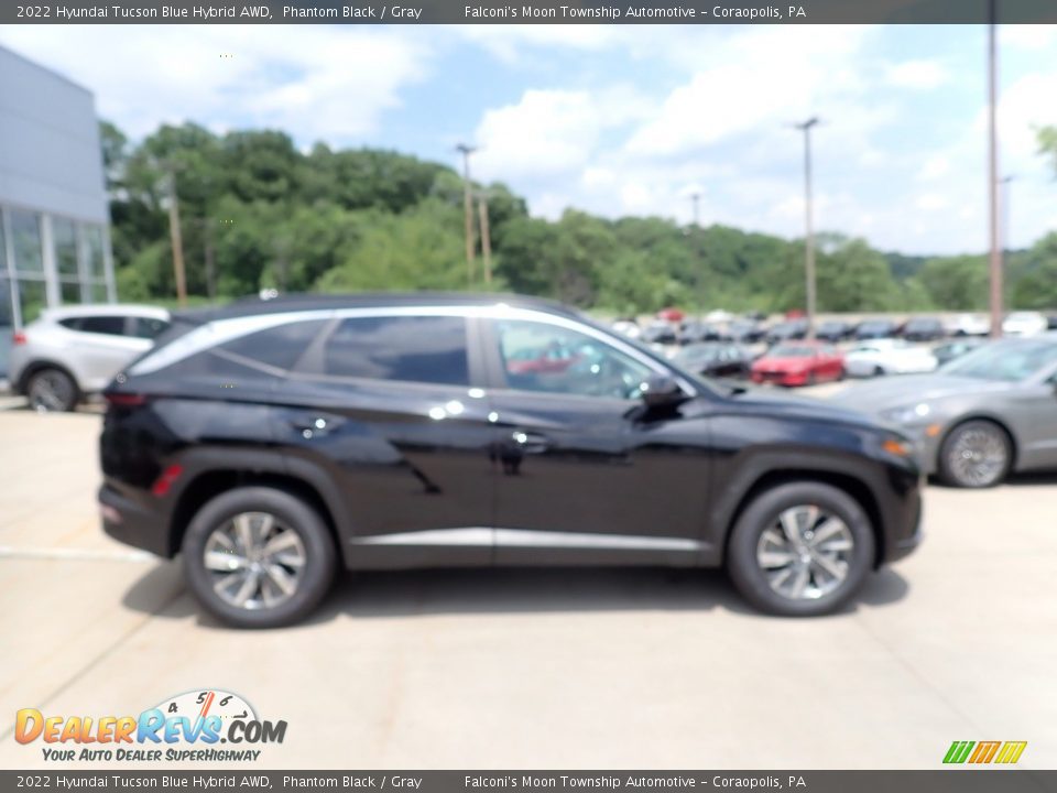 2022 Hyundai Tucson Blue Hybrid AWD Phantom Black / Gray Photo #1