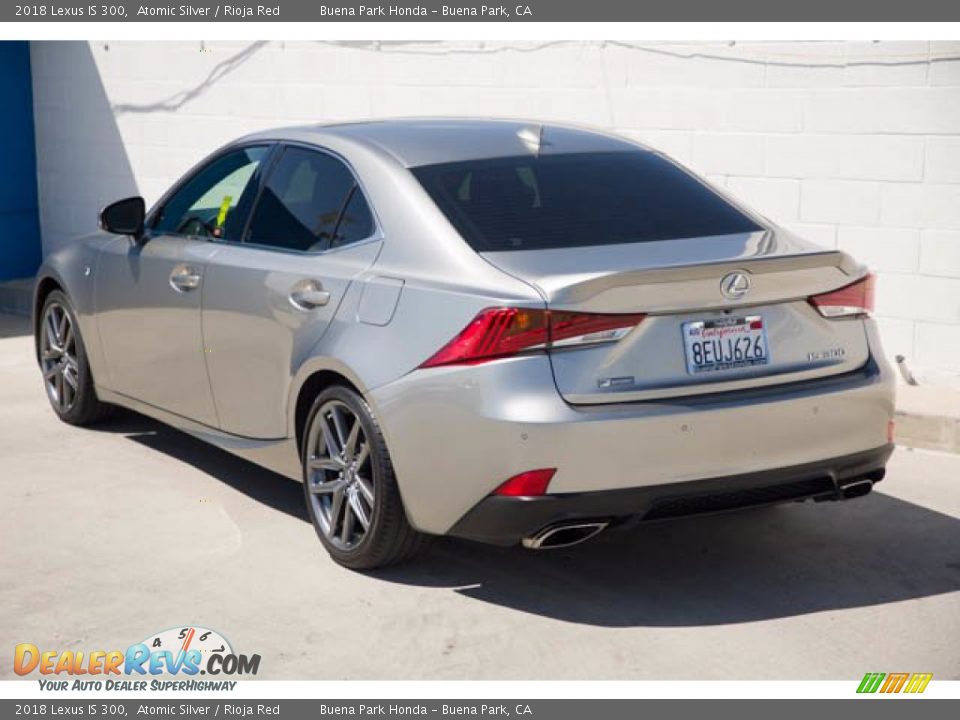 2018 Lexus IS 300 Atomic Silver / Rioja Red Photo #2