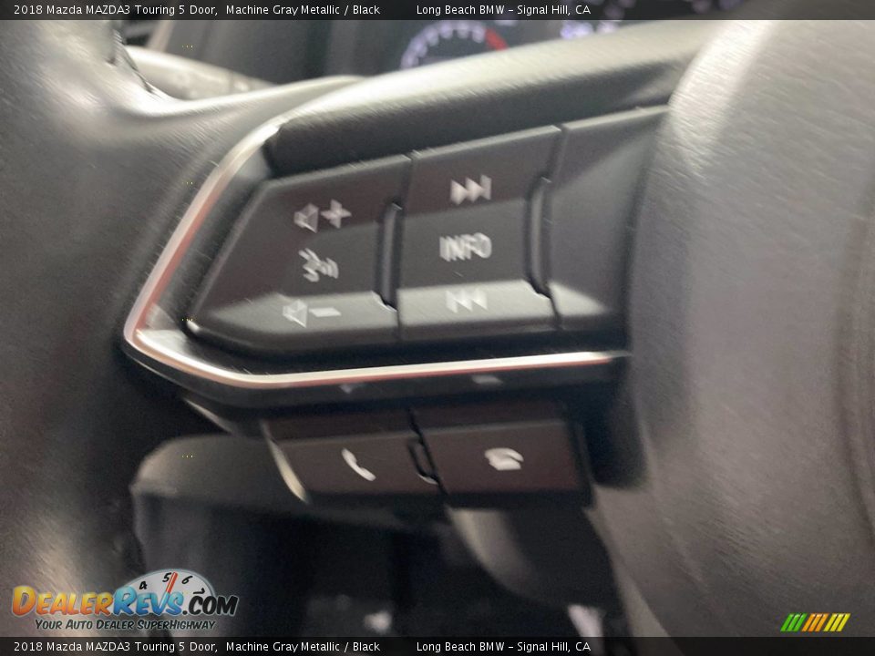 2018 Mazda MAZDA3 Touring 5 Door Machine Gray Metallic / Black Photo #19