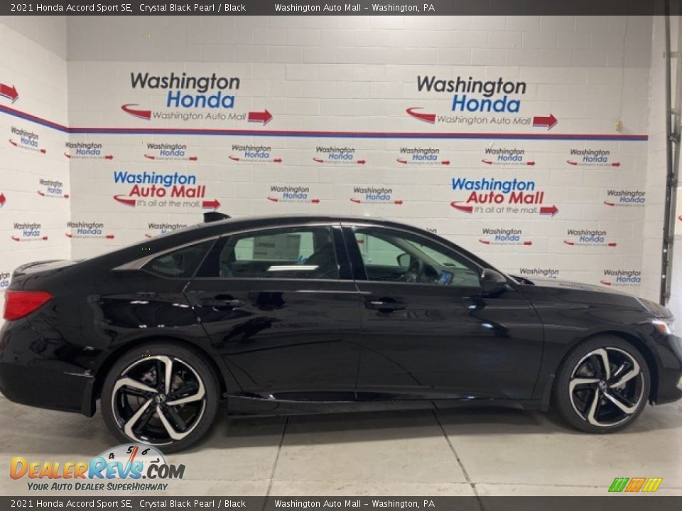 2021 Honda Accord Sport SE Crystal Black Pearl / Black Photo #1