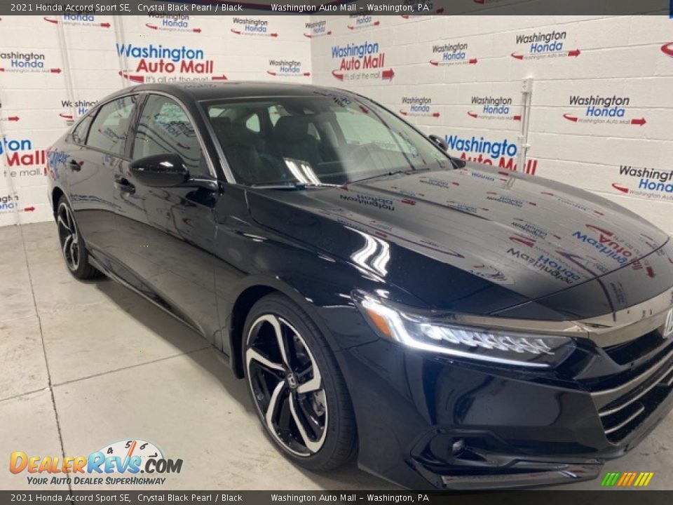 2021 Honda Accord Sport SE Crystal Black Pearl / Black Photo #2