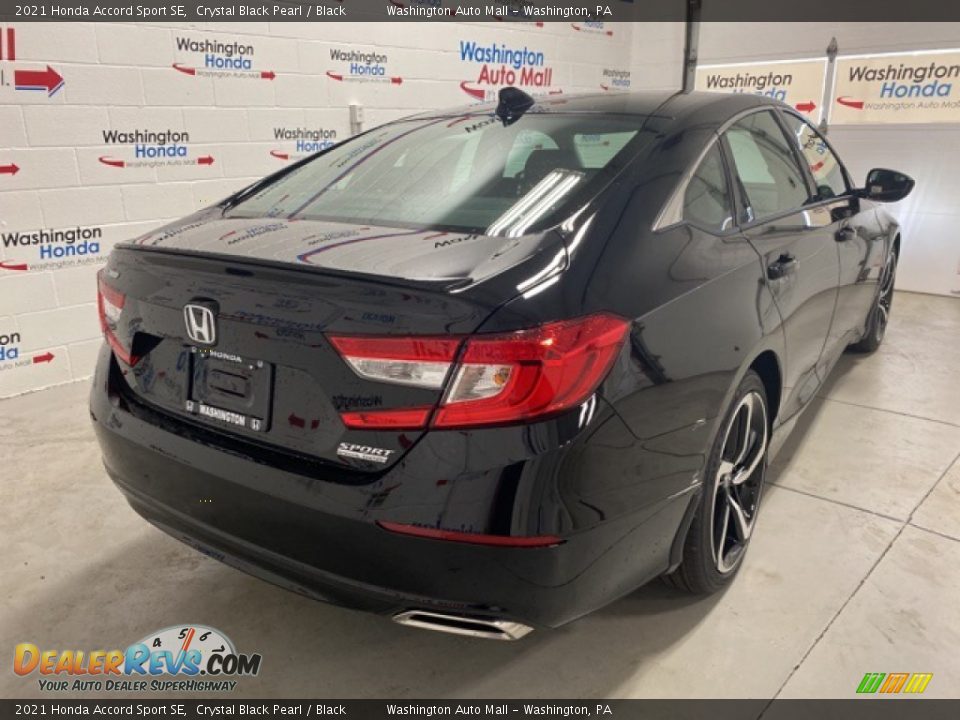 2021 Honda Accord Sport SE Crystal Black Pearl / Black Photo #3