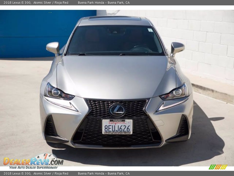 2018 Lexus IS 300 Atomic Silver / Rioja Red Photo #7