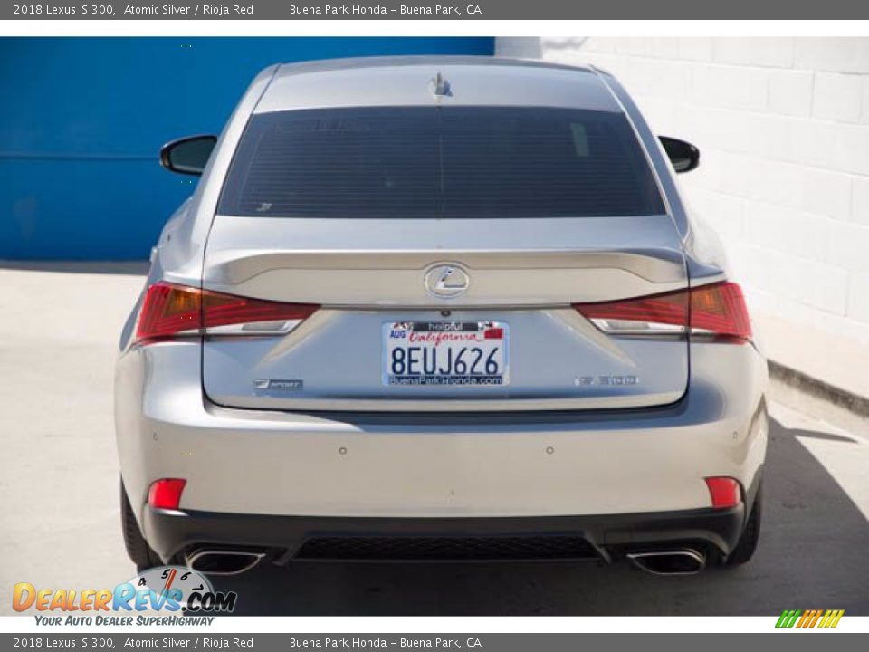 2018 Lexus IS 300 Atomic Silver / Rioja Red Photo #11