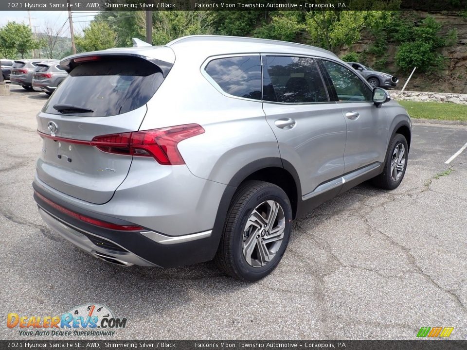 2021 Hyundai Santa Fe SEL AWD Shimmering Silver / Black Photo #2