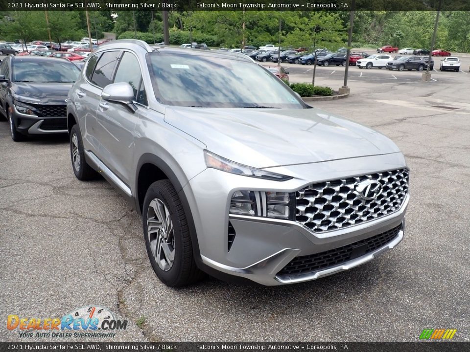 2021 Hyundai Santa Fe SEL AWD Shimmering Silver / Black Photo #3