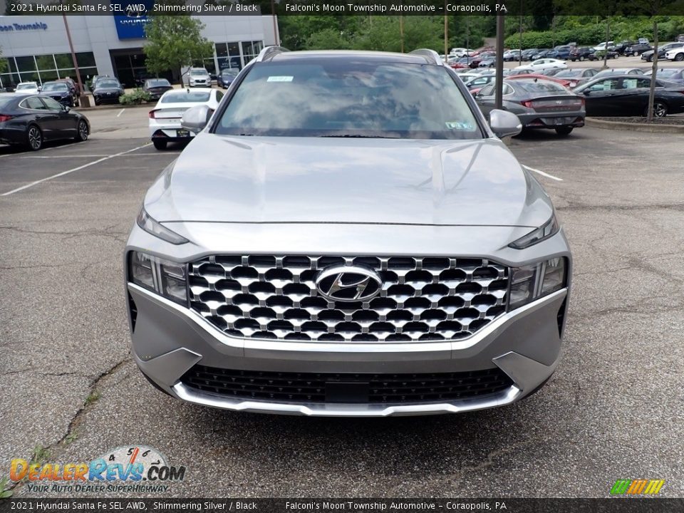 2021 Hyundai Santa Fe SEL AWD Shimmering Silver / Black Photo #4