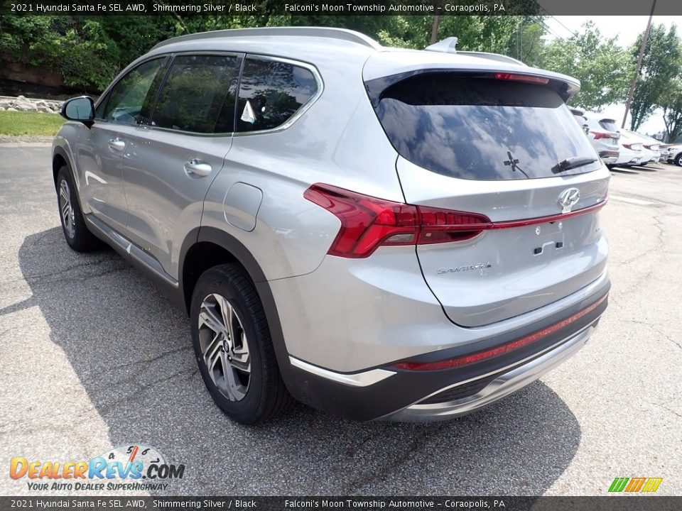 2021 Hyundai Santa Fe SEL AWD Shimmering Silver / Black Photo #6