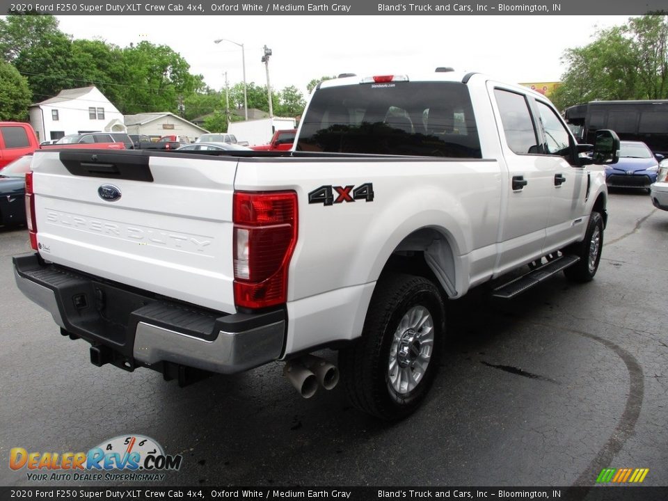 2020 Ford F250 Super Duty XLT Crew Cab 4x4 Oxford White / Medium Earth Gray Photo #4