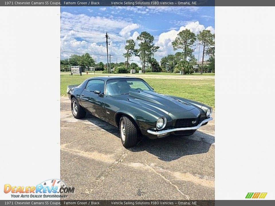 Fathom Green 1971 Chevrolet Camaro SS Coupe Photo #1