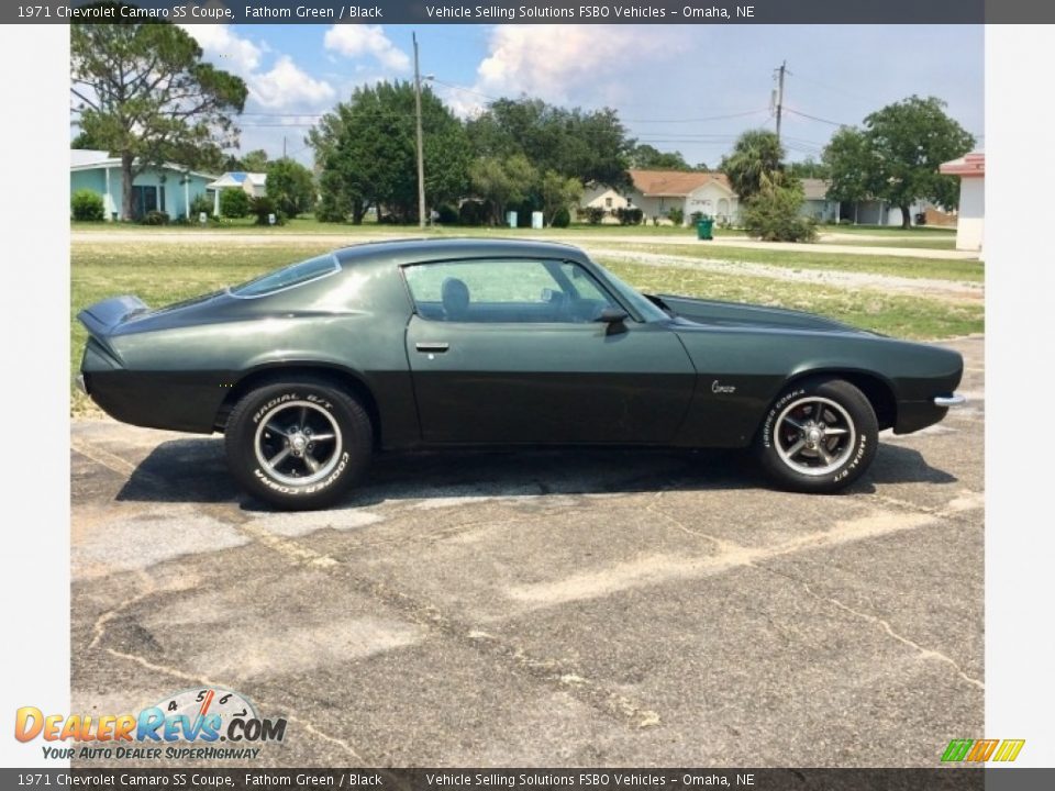 Fathom Green 1971 Chevrolet Camaro SS Coupe Photo #3