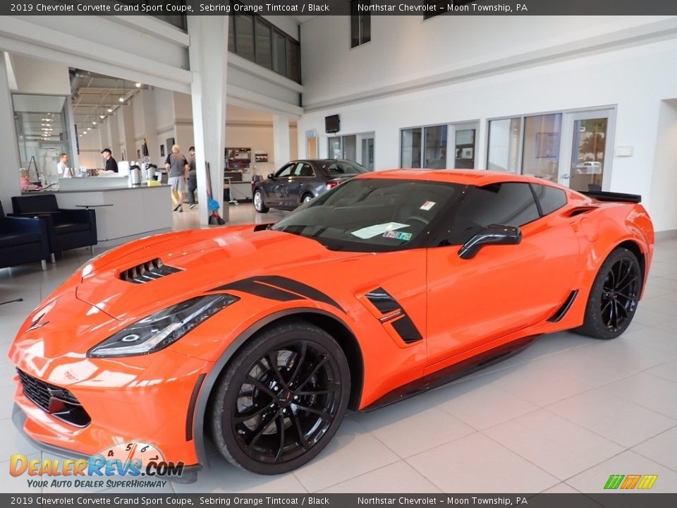 2019 Chevrolet Corvette Grand Sport Coupe Sebring Orange Tintcoat / Black Photo #1