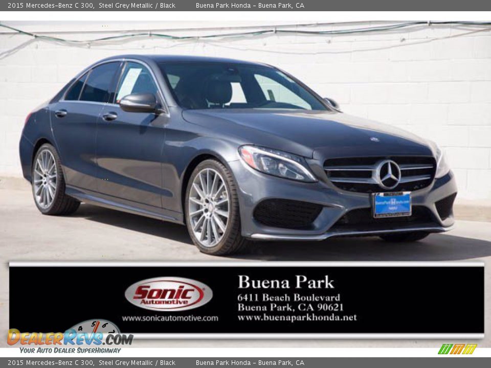 2015 Mercedes-Benz C 300 Steel Grey Metallic / Black Photo #1