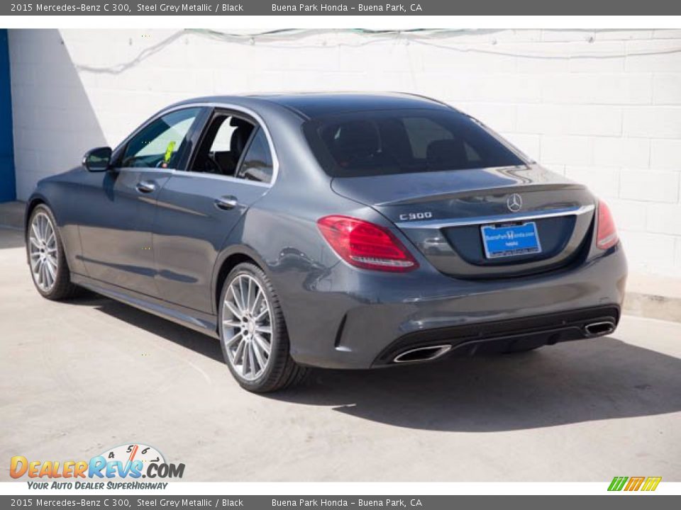 2015 Mercedes-Benz C 300 Steel Grey Metallic / Black Photo #2